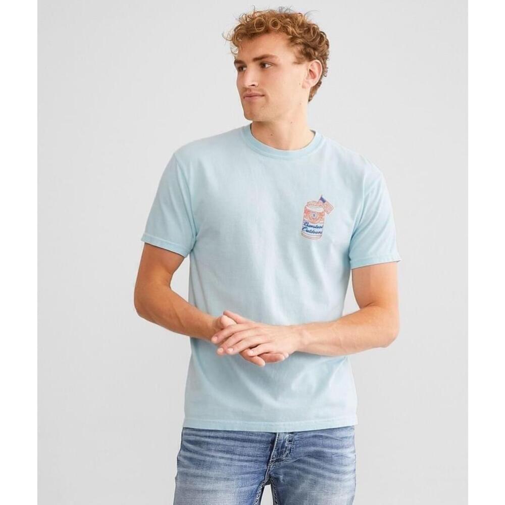 Men's Barstool Outdoors Blue T-Shirt - Small